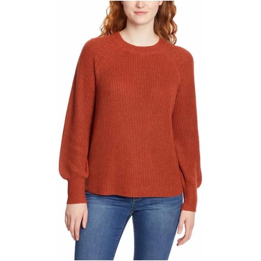 Jessica Simpson Chunky Knit Crewneck Sweater - Arabian Spice - Size XL - EUC!!